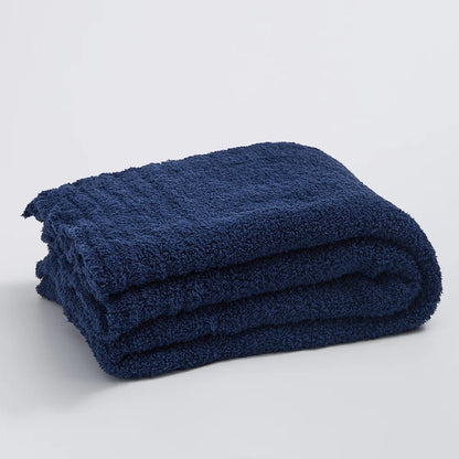 Unisex Soft Microfiber Knit Throw Blanket | Cozy Minimalist Design for All Seasons 0
