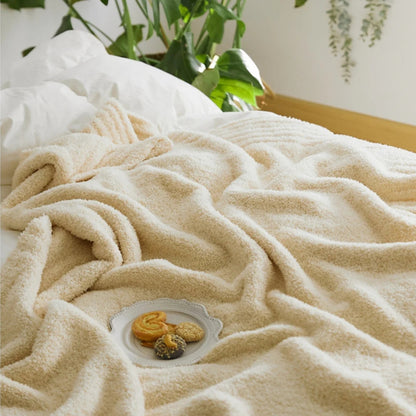 Unisex Soft Microfiber Knit Throw Blanket | Cozy Minimalist Design for All Seasons 2