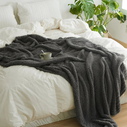 Unisex Soft Microfiber Knit Throw Blanket | Cozy Minimalist Design for All Seasons 3