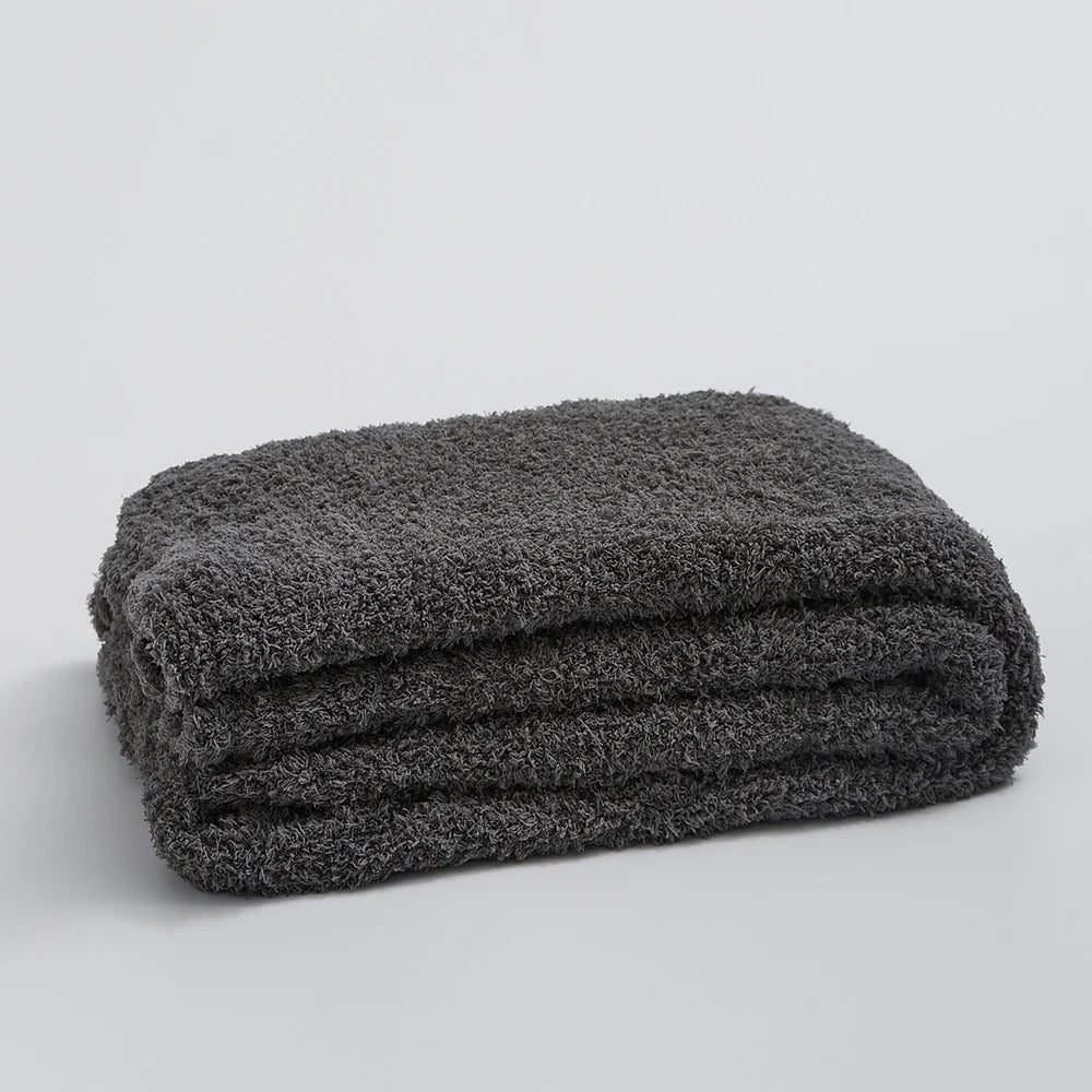 Unisex Soft Microfiber Knit Throw Blanket | Cozy Minimalist Design for All Seasons 5