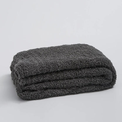 Unisex Soft Microfiber Knit Throw Blanket | Cozy Minimalist Design for All Seasons 5