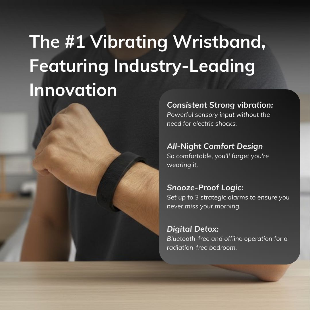 Vibration Alarm Wristband with Subtle Wake-Up Feature | Ideal for Deep Sleepers and Couples 3