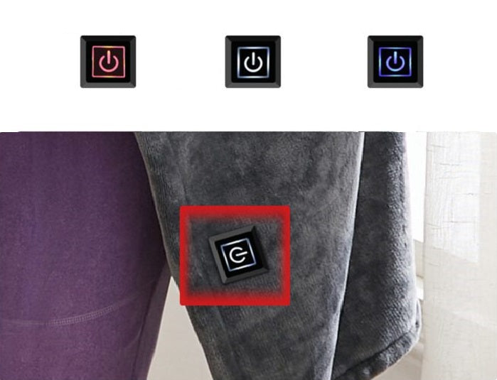 Wearable Electric Heated Throw Blanket with 3 Heat Settings | Soft Velvet Fabric for Cozy Comfort 3